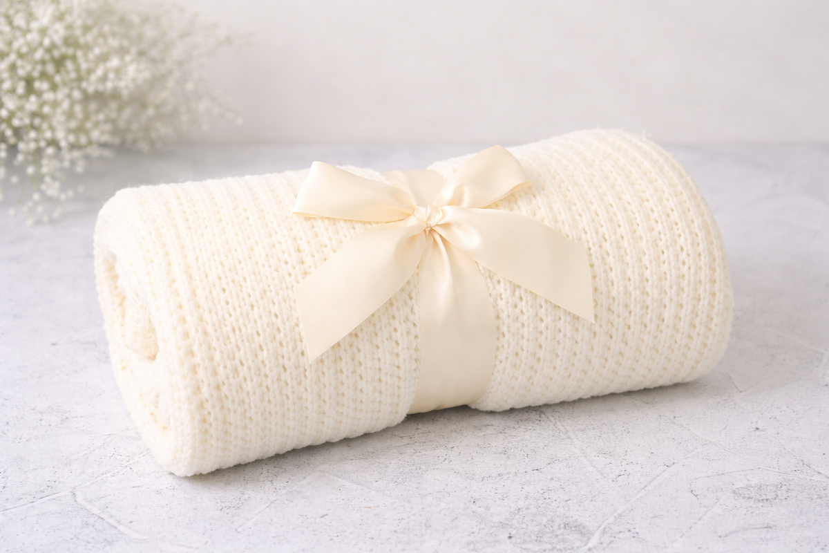 Chenille Knit Throw Blanket Add-On | Cozy Comfort Gift Upgrade