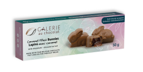 Galerie Au Chocolat - Artisan Milk Chocolate Caramel Bunnies 5 Pack