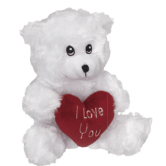 Small “I Love You” plush bear add-on paired with a Valentine’s gift basket