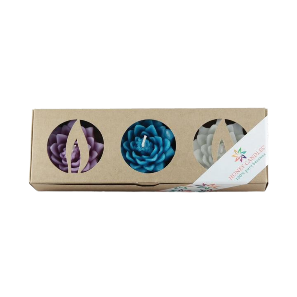 *Honey Candles Floating Lotus 100% Pure Beeswax Candles