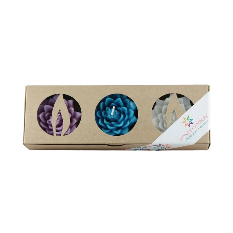 *Honey Candles Floating Lotus 100% Pure Beeswax Candles
