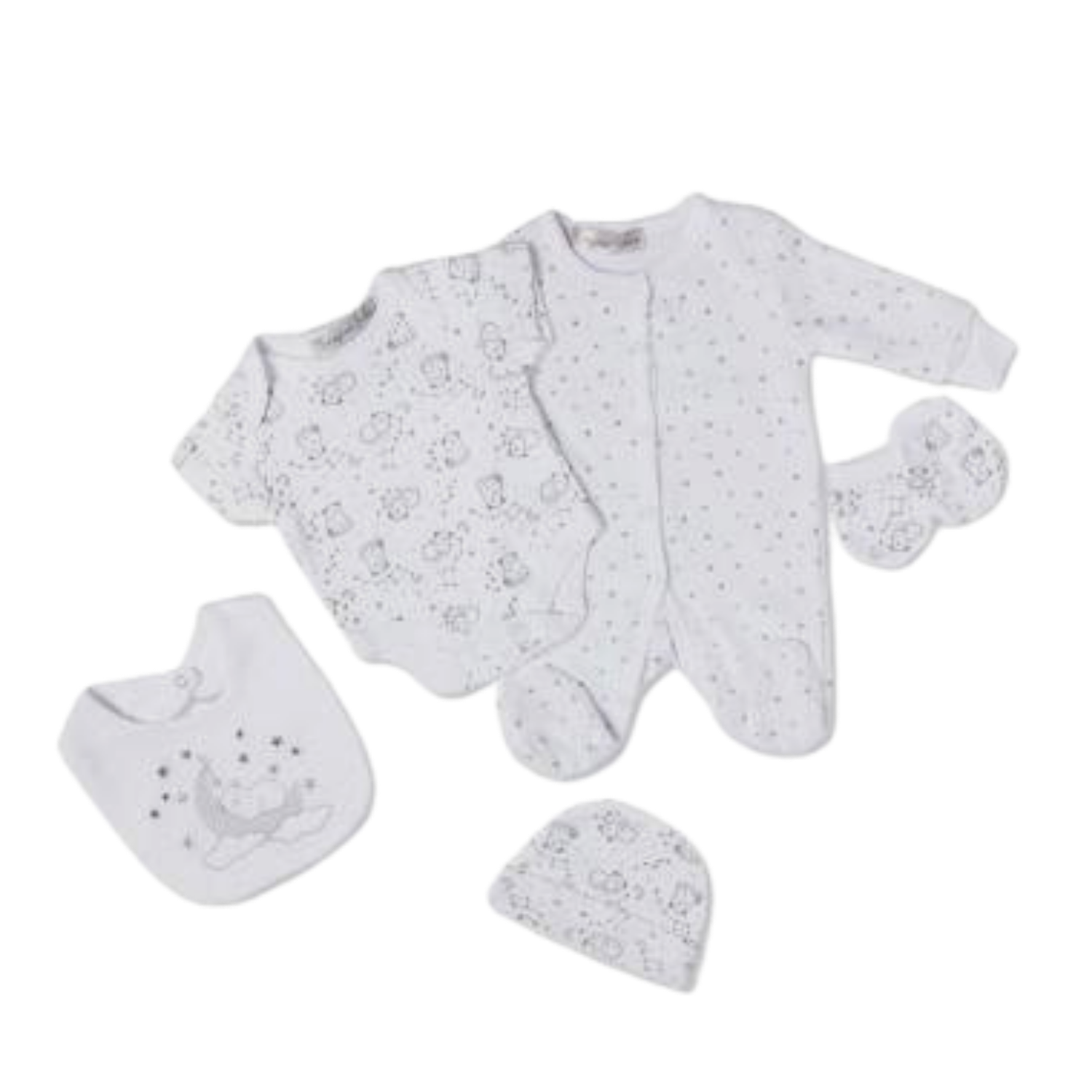 Velour Bear 5 Piece Set