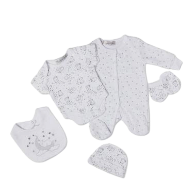 Velour Bear 5 Piece Set